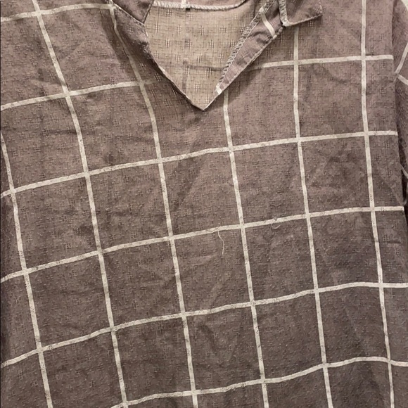 Grey striped blouse - Picture 2 of 3